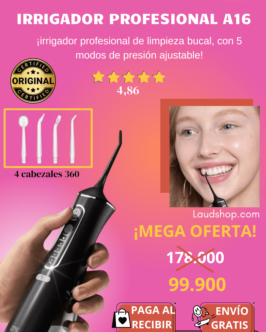 irrigador bucal profesional A16